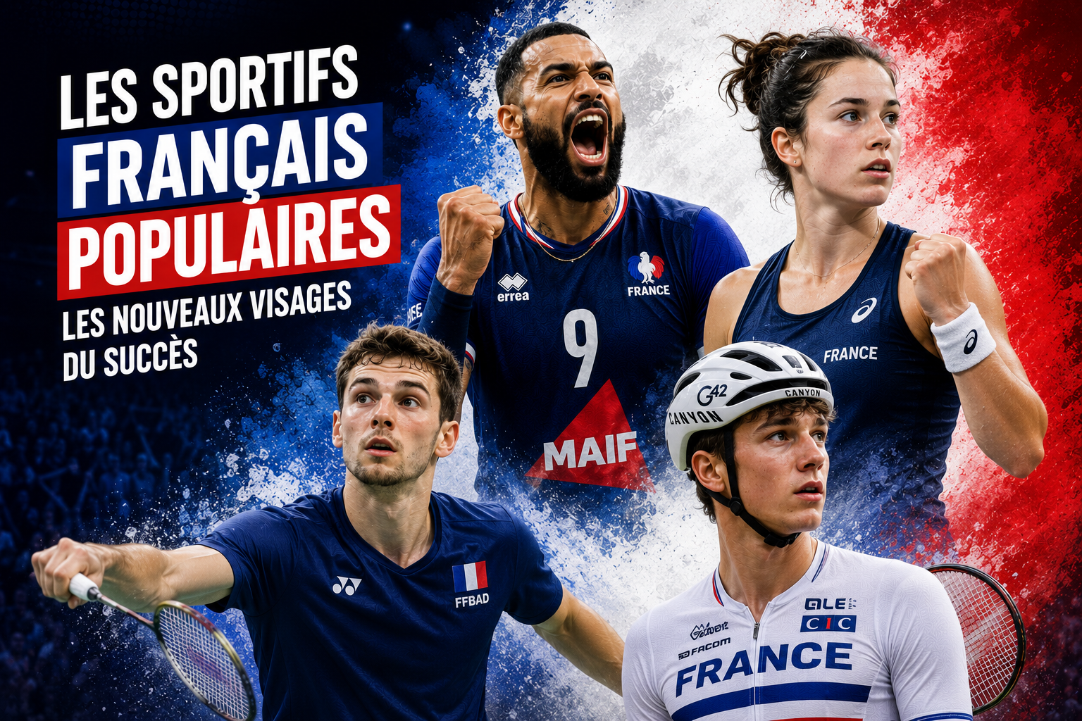 Les sportifs français populaires : Les nouveaux visages du succès