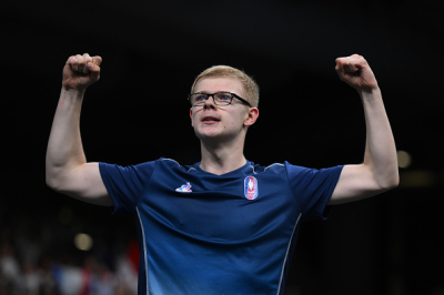 Les émotions de Félix Lebrun après sa victoire