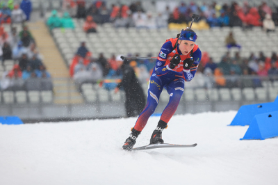 Quentin Fillon Maillet et Paula Botet deuxième du relais simple