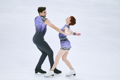 Evguenia Lopareva et Geoffrey Brissaud en argent