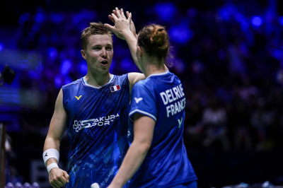 Delphine Delrue et Thom Gicquel sont en quart de finale