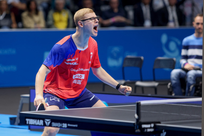 Félix Lebrun s'impose face à Hugo Calderano