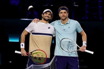 Arthur Rinderknech et Valentin Vacherot associés en double à l'Open d'Australie