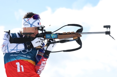 Éric Perrot au repos pour le relais masculin