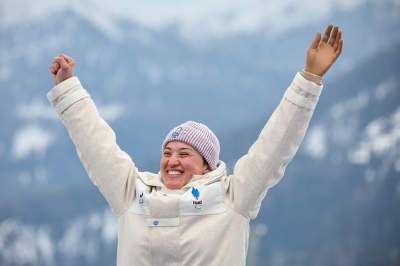 Le bronze en slalom géant pour une Aurélie Richard impériale