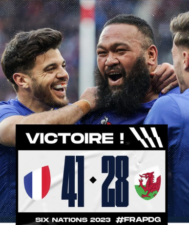 La France bat le Pays de Galles, l'Irlande sacrée