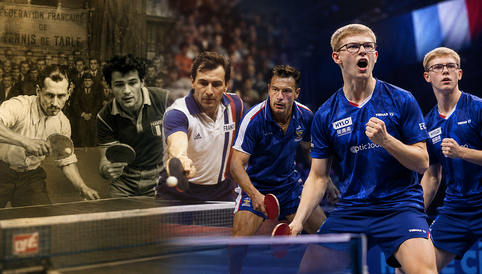 L'histoire du tennis de table en France : Des pionniers aux frères Lebrun