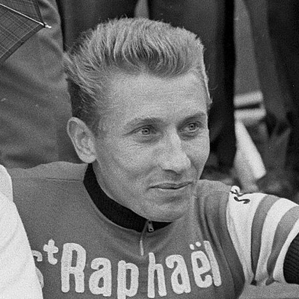 Jacques Anquetil, cycliste français de l'équipe de France