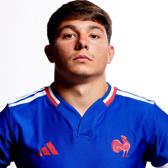 Mathis Ferté, rugbyman de l'équipe de France