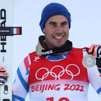 Johan Clarey, skieur français de l'équipe de France