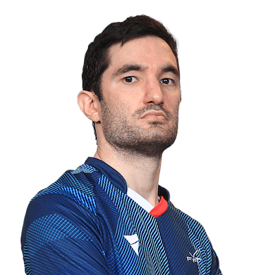 Emmanuel Lebesson, pongiste français de l'équipe de France