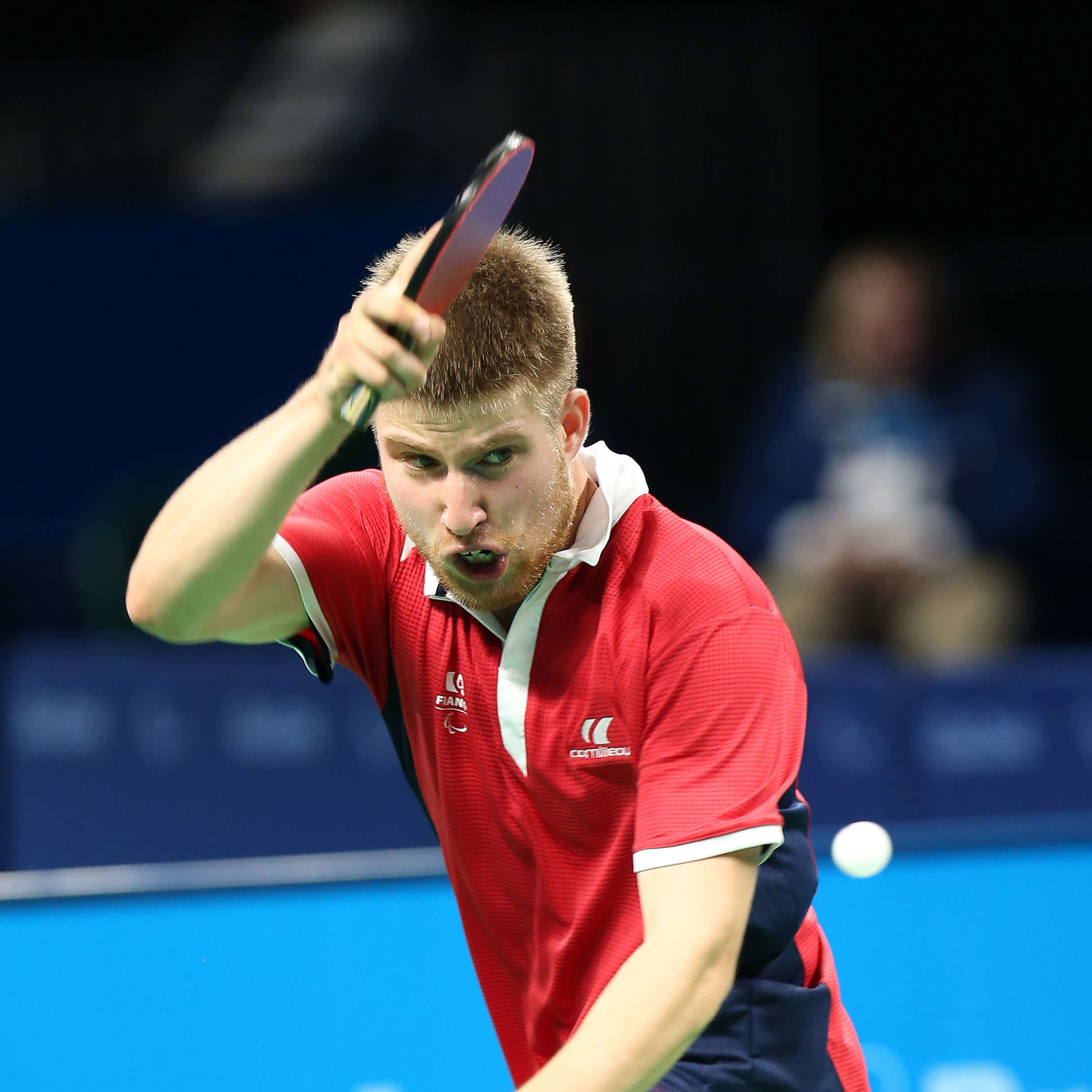 Lucas Edouard Créange, pongiste français de l'équipe de France