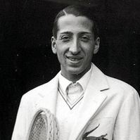 René Lacoste, tennisman français de l'équipe de France