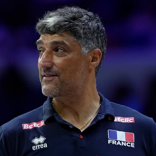 Andrea Giani, entraineur de volley-ball de l'équipe de France
